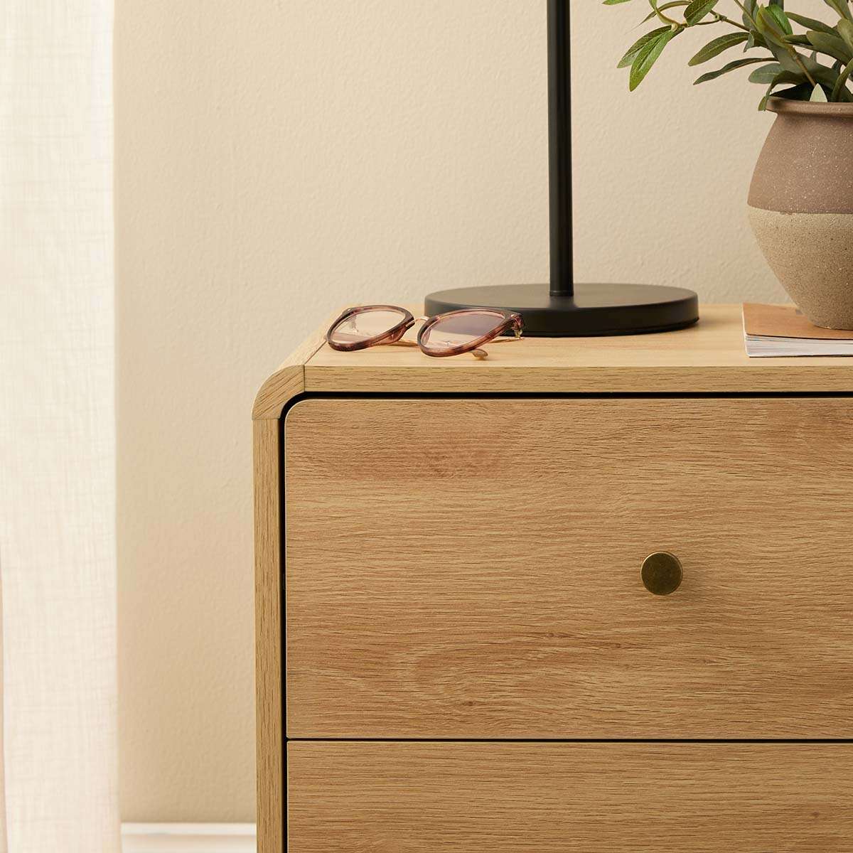 McKenna Bedside Table - Natural
