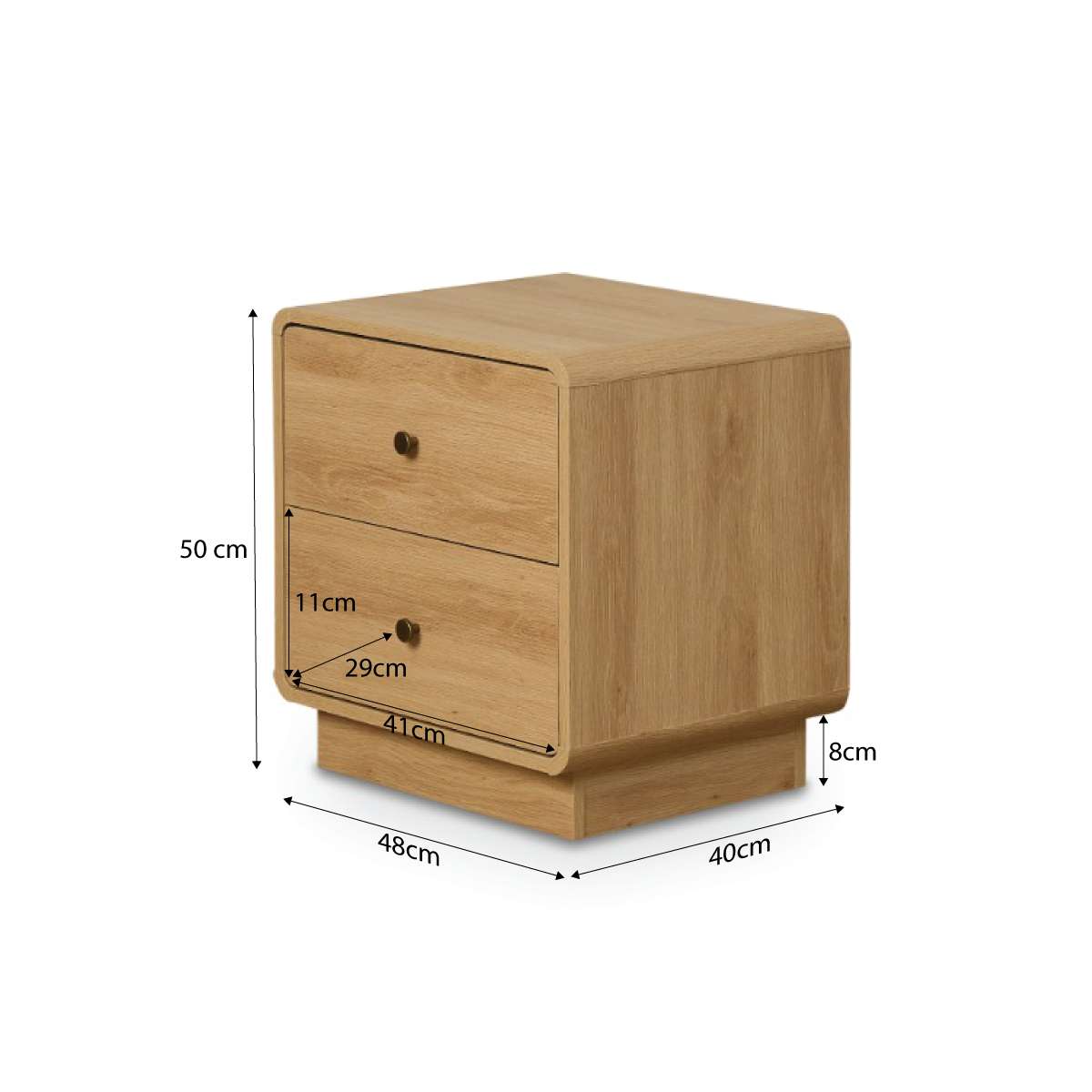 McKenna Bedside Table - Natural