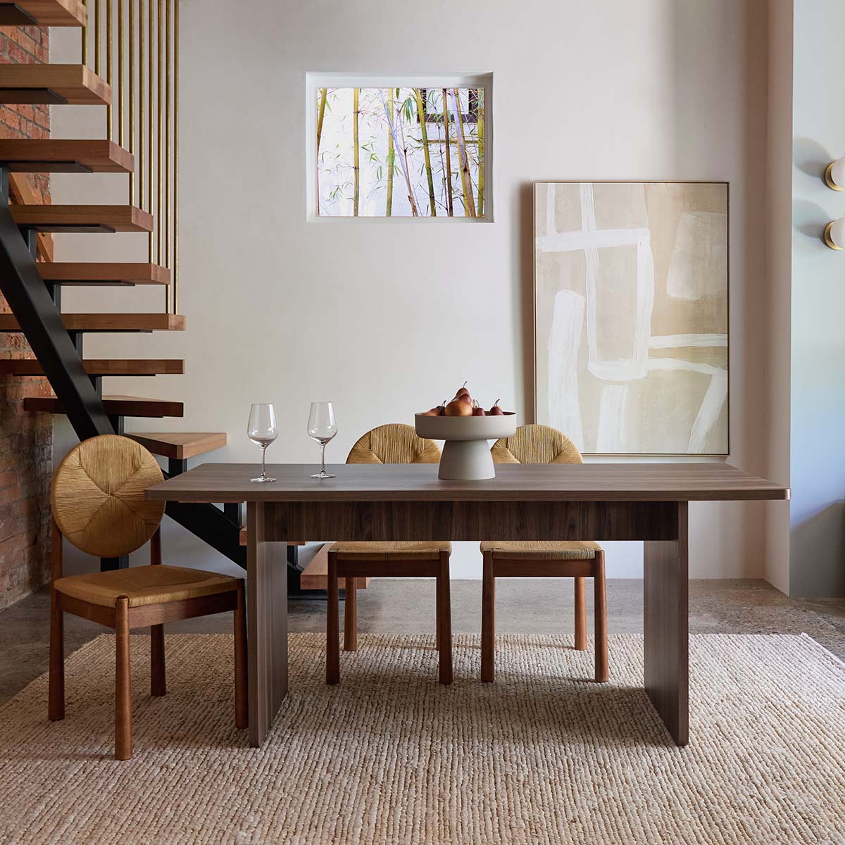 Montana Four Seater Dining Table - Walnut