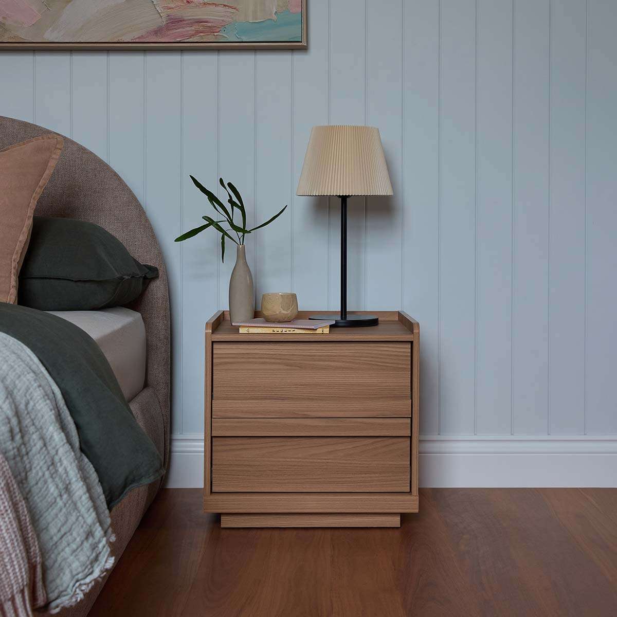 Copenhagen Bedside Table - Almond