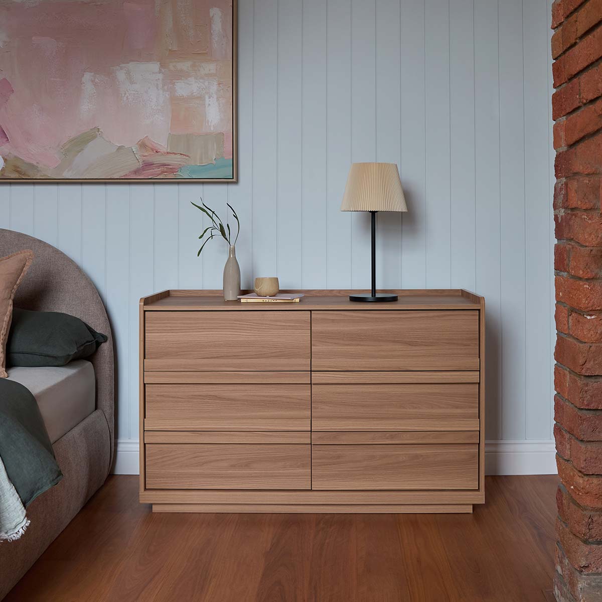 Copenhagen Six Drawer - Almond