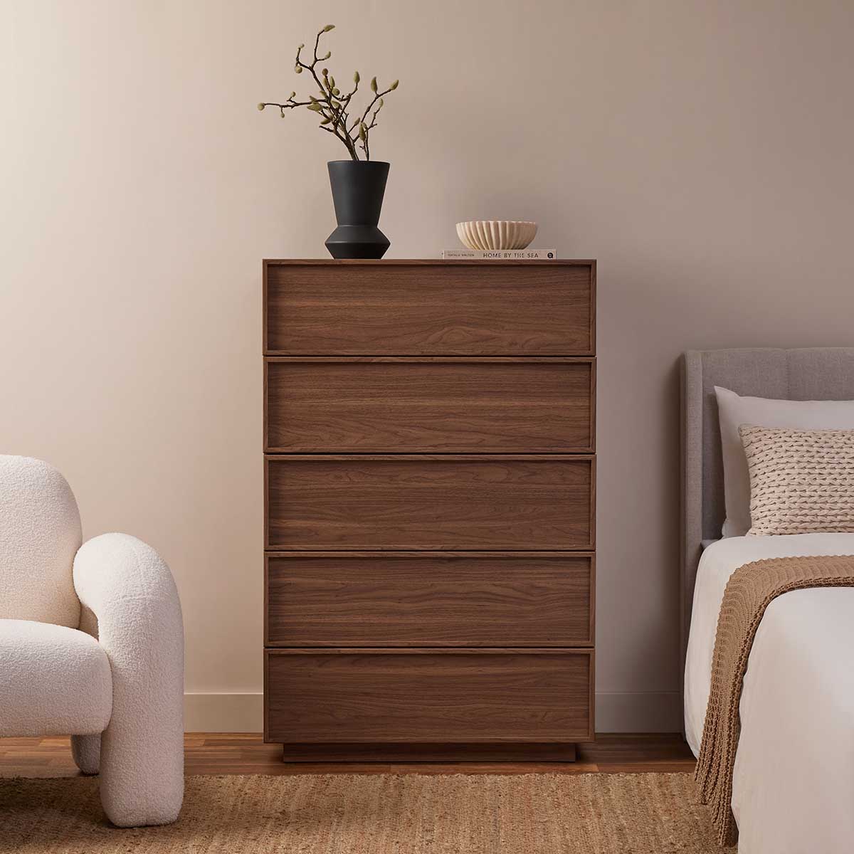 Osaka Tallboy - Walnut Storage Solution | Mocka