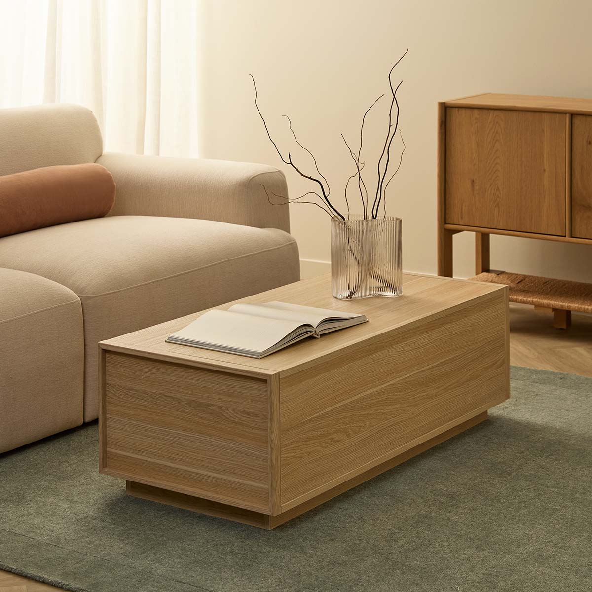 Osaka Coffee Table – Natural | Stylish Storage by Mocka