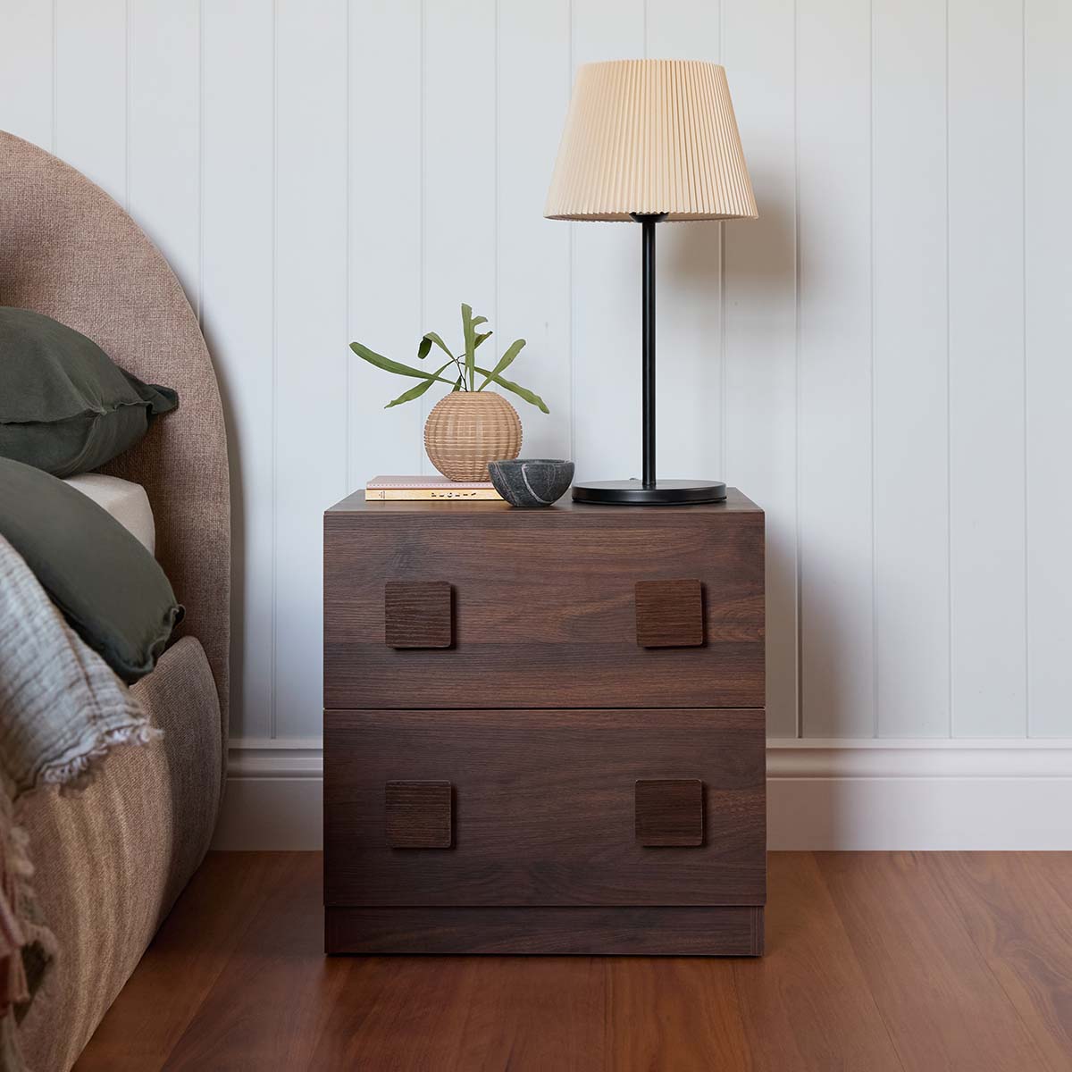 Kei Bedside Table - Walnut