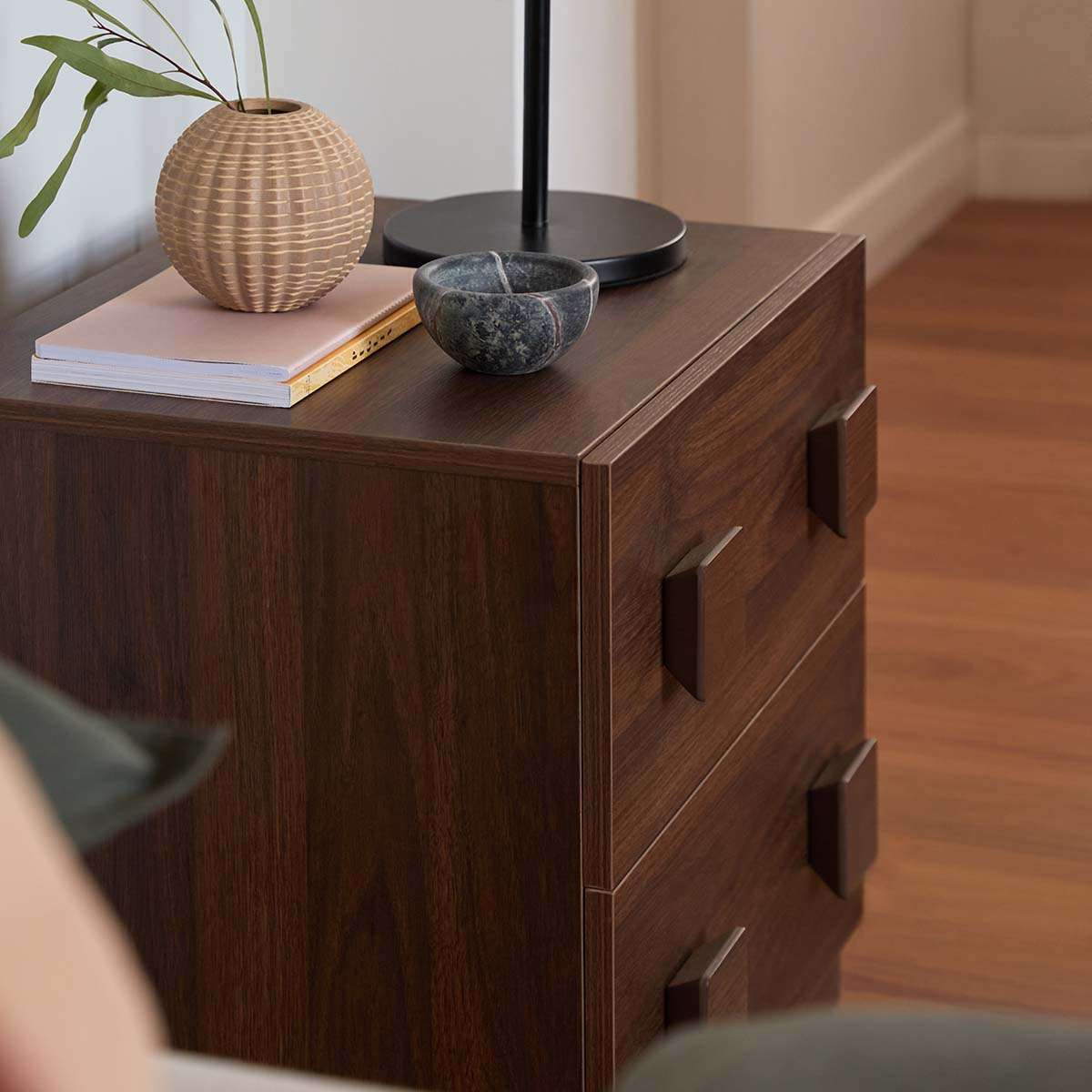 Kei Bedside Table - Walnut