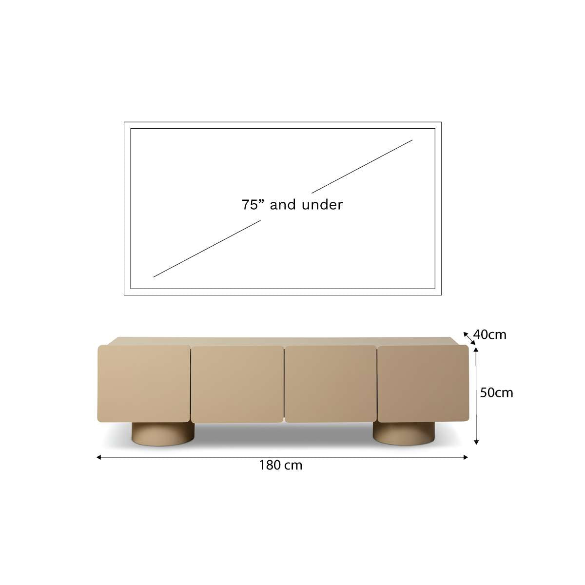 Robbie Entertainment Unit - Stone