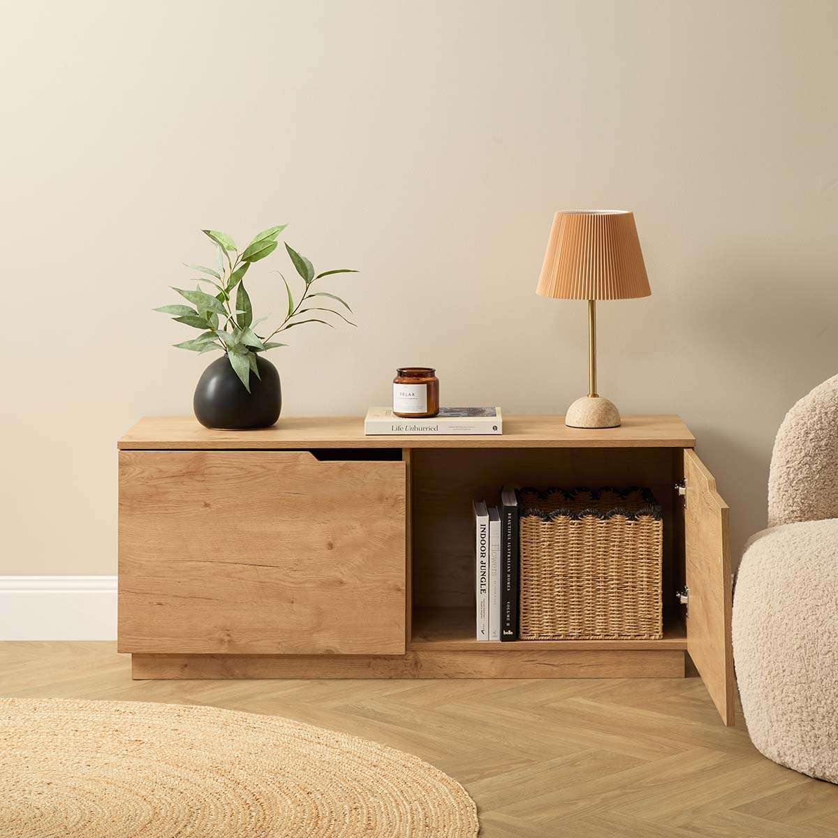 Zack Small Entertainment Unit - Natural