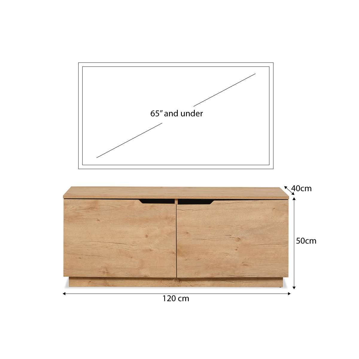 Zack Small Entertainment Unit - Natural