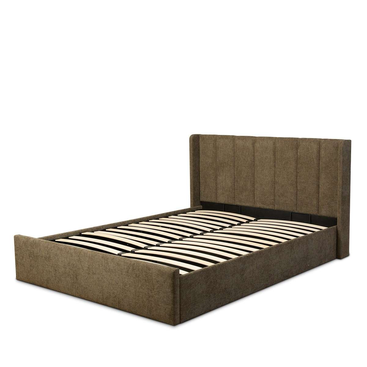 Quinn Storage Queen Bed Dark Green and Bamboo Queen Mattress Bundle