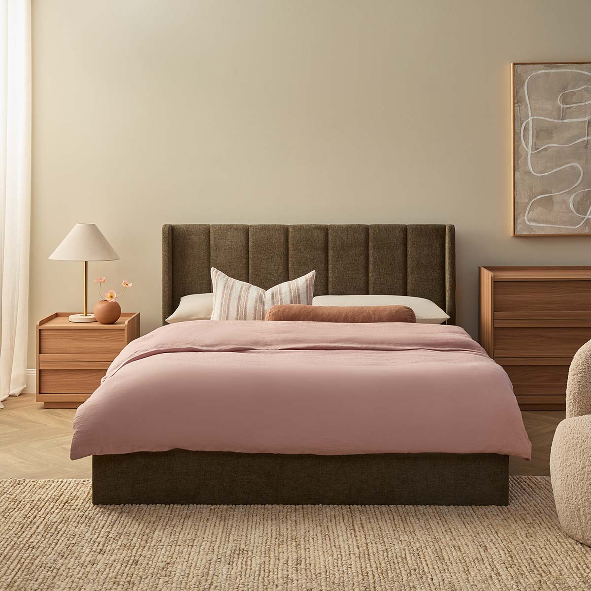 Quinn Storage Queen Bed - Dark Green