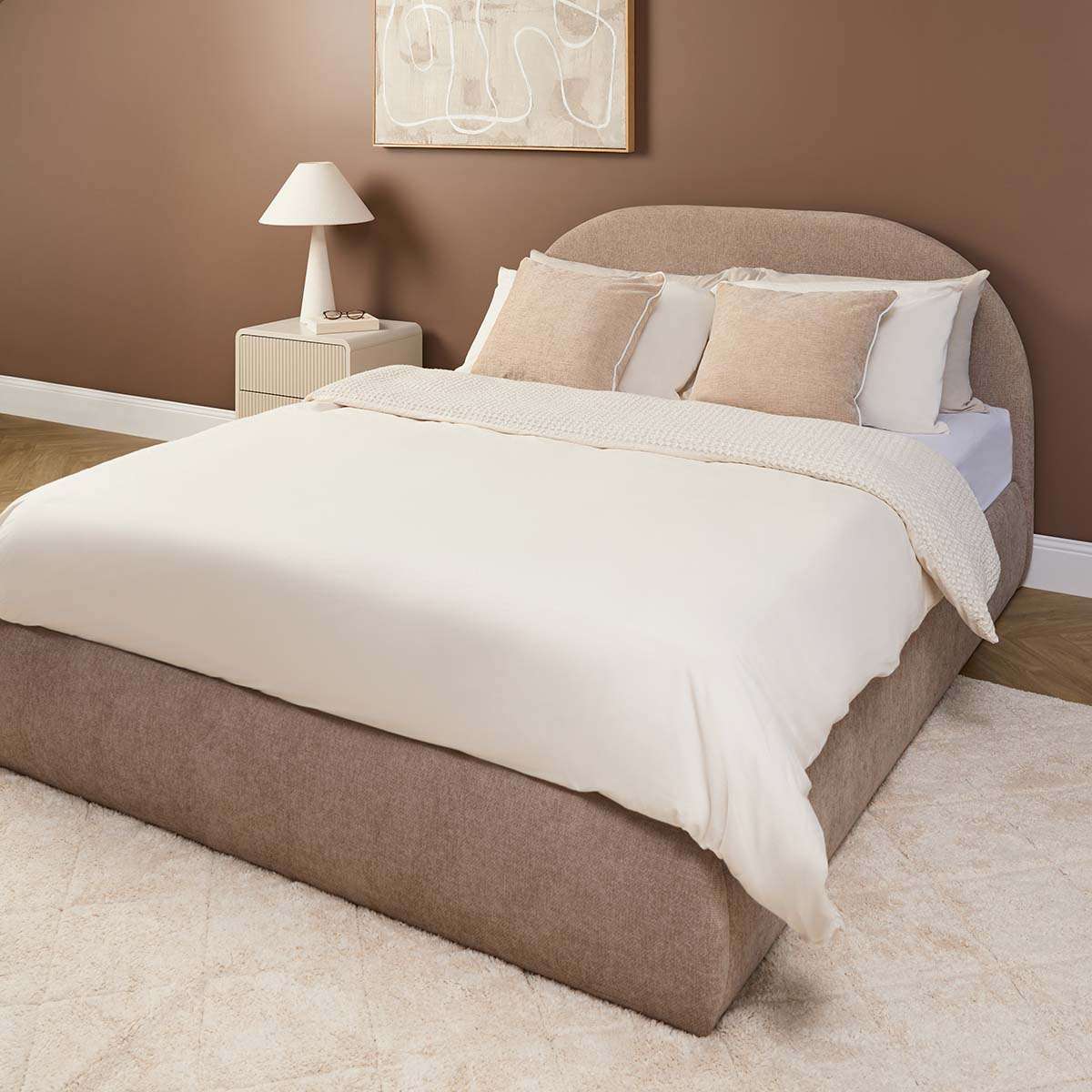 Tanner Storage Queen Bed - Beige
