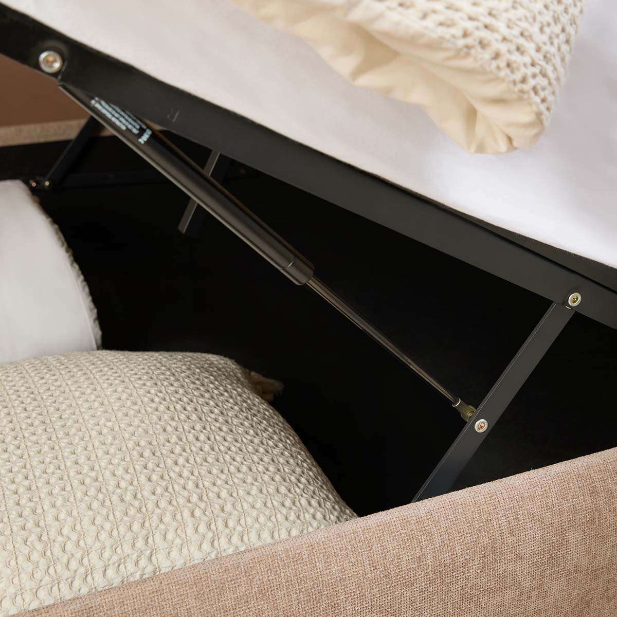 Tanner Storage Queen Bed - Beige