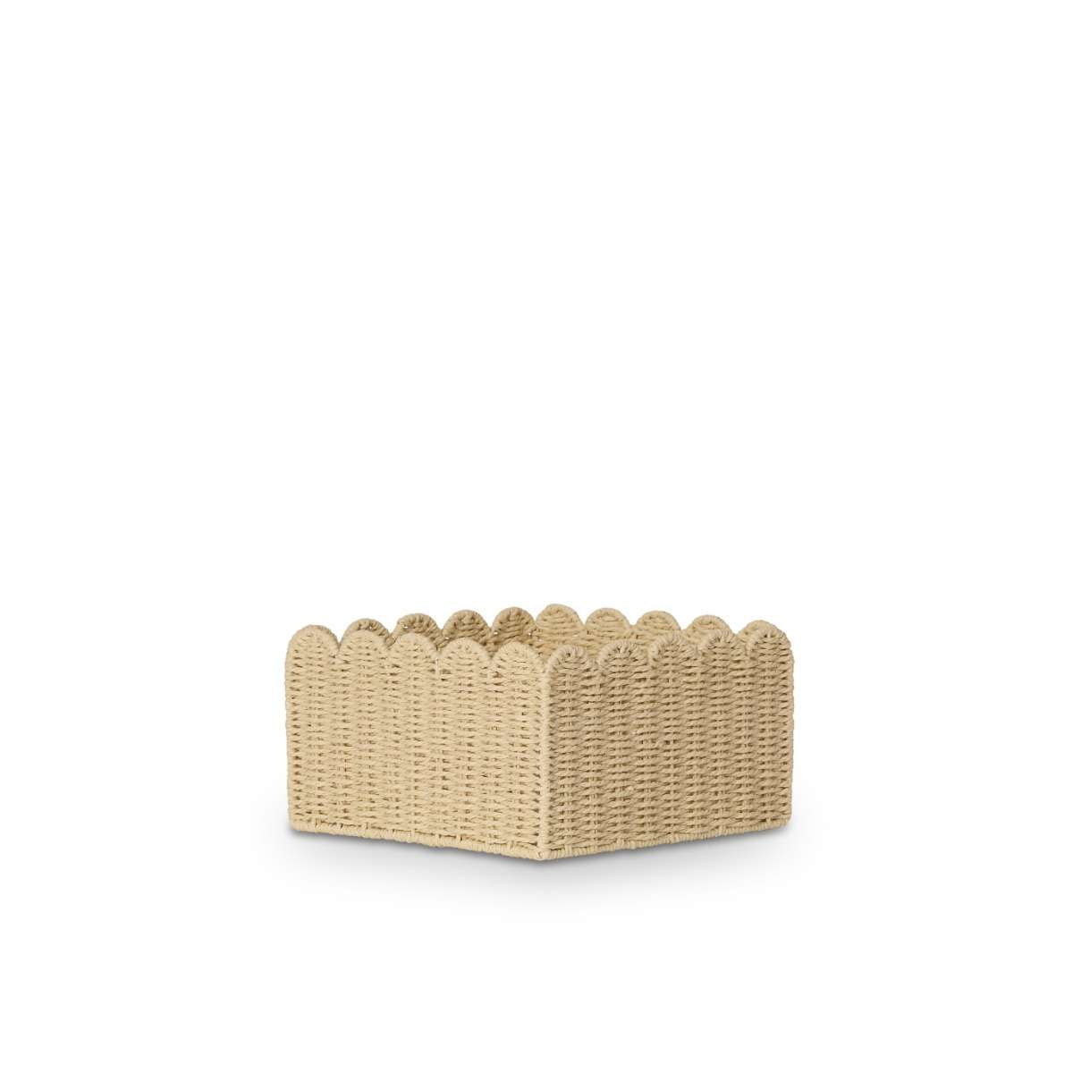 Scalloped Half Cube Baskets - Set of Two
