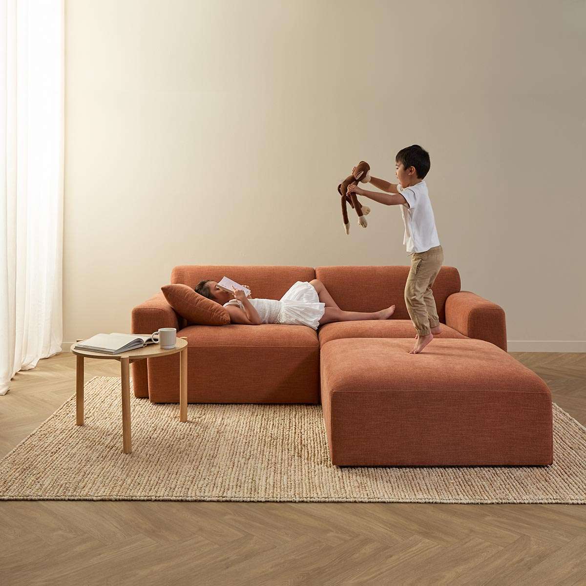 Dylan 2.5 Seater Sofa - Rust