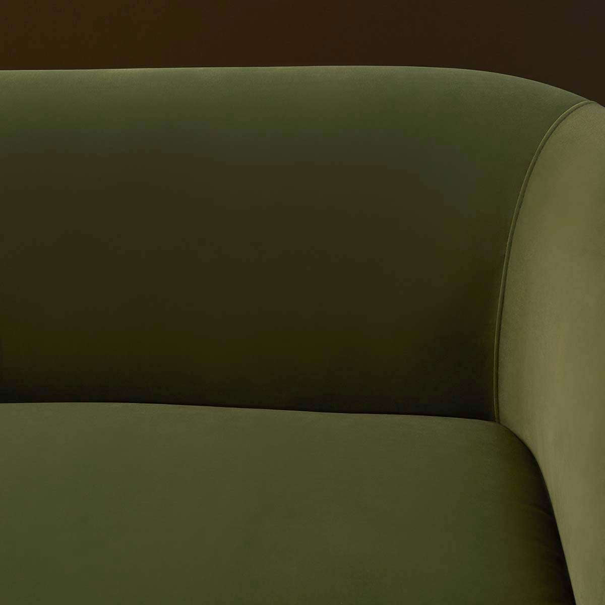 Reign 2.5 Seater Sofa - Olive Green Velvet