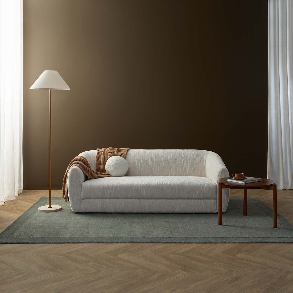 Reign 2.5 Seater Sofa - Cream