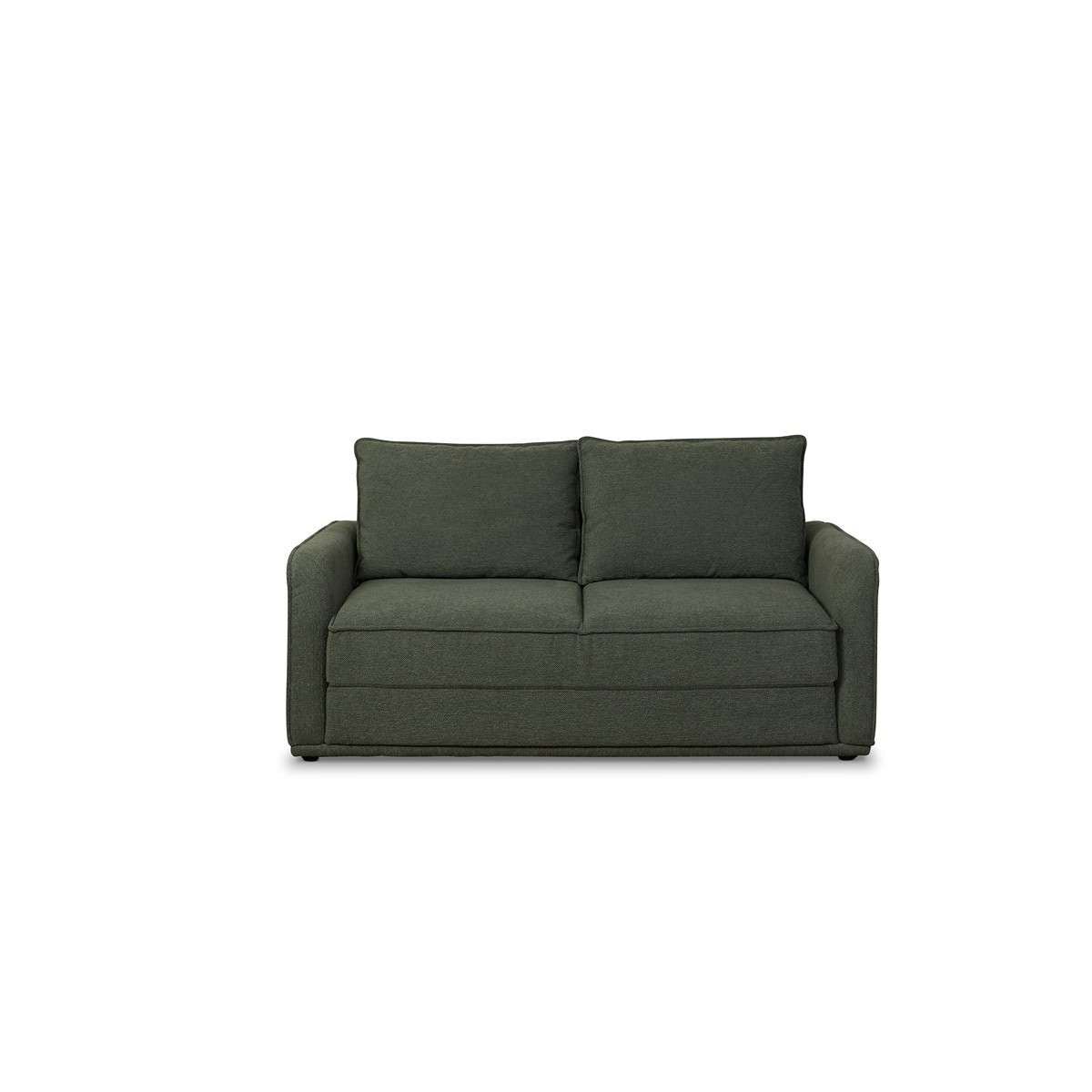 Tobie 2 Seater Sofa Bed - Dark Green