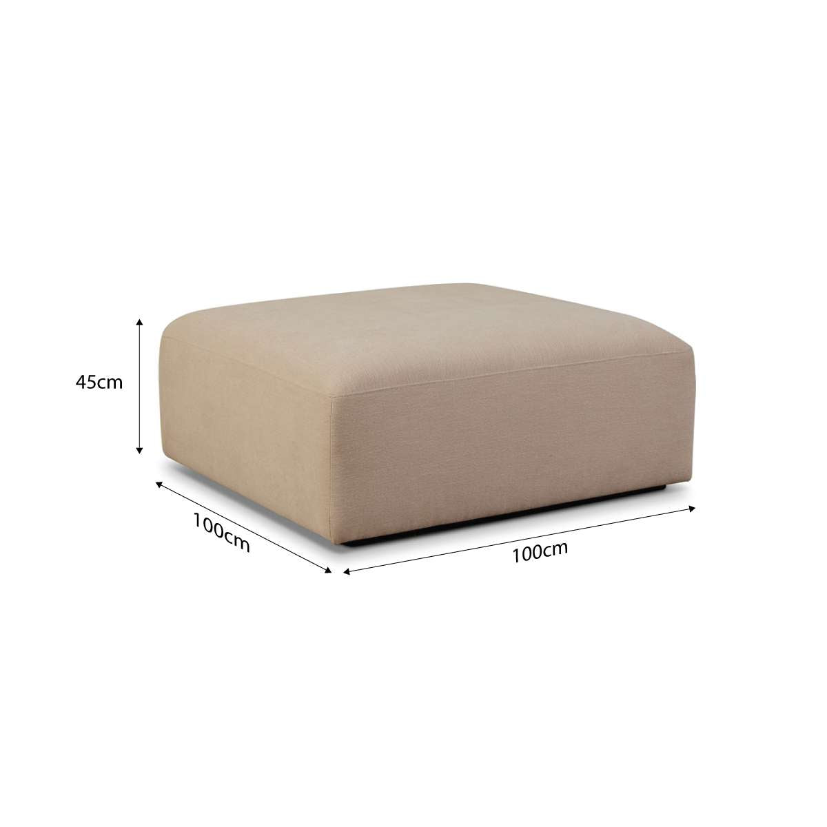 Dylan Large Ottoman - Natural
