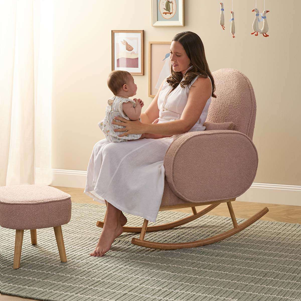Buddy 2-in-1 Rocking Chair - Blush