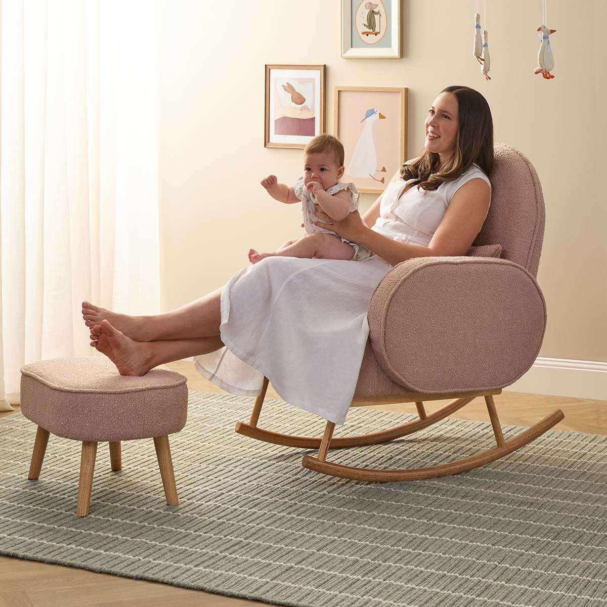 Buddy 2-in-1 Rocking Chair - Blush