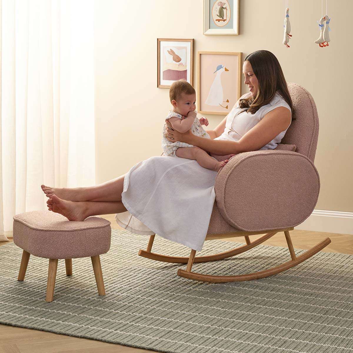 Buddy 2-in-1 Rocking Chair - Blush