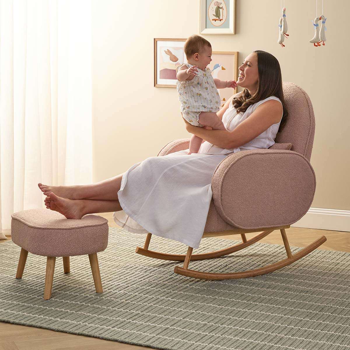 Buddy 2-in-1 Rocking Chair - Blush