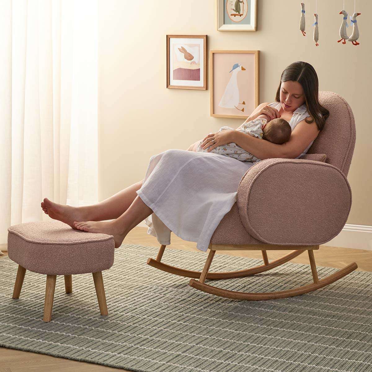 Buddy 2-in-1 Rocking Chair - Blush
