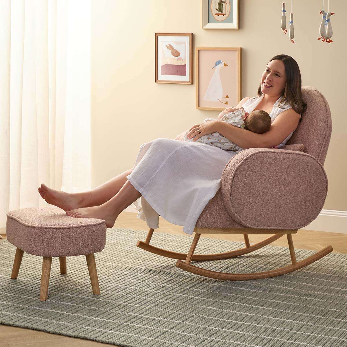 Buddy 2-in-1 Rocking Chair - Blush