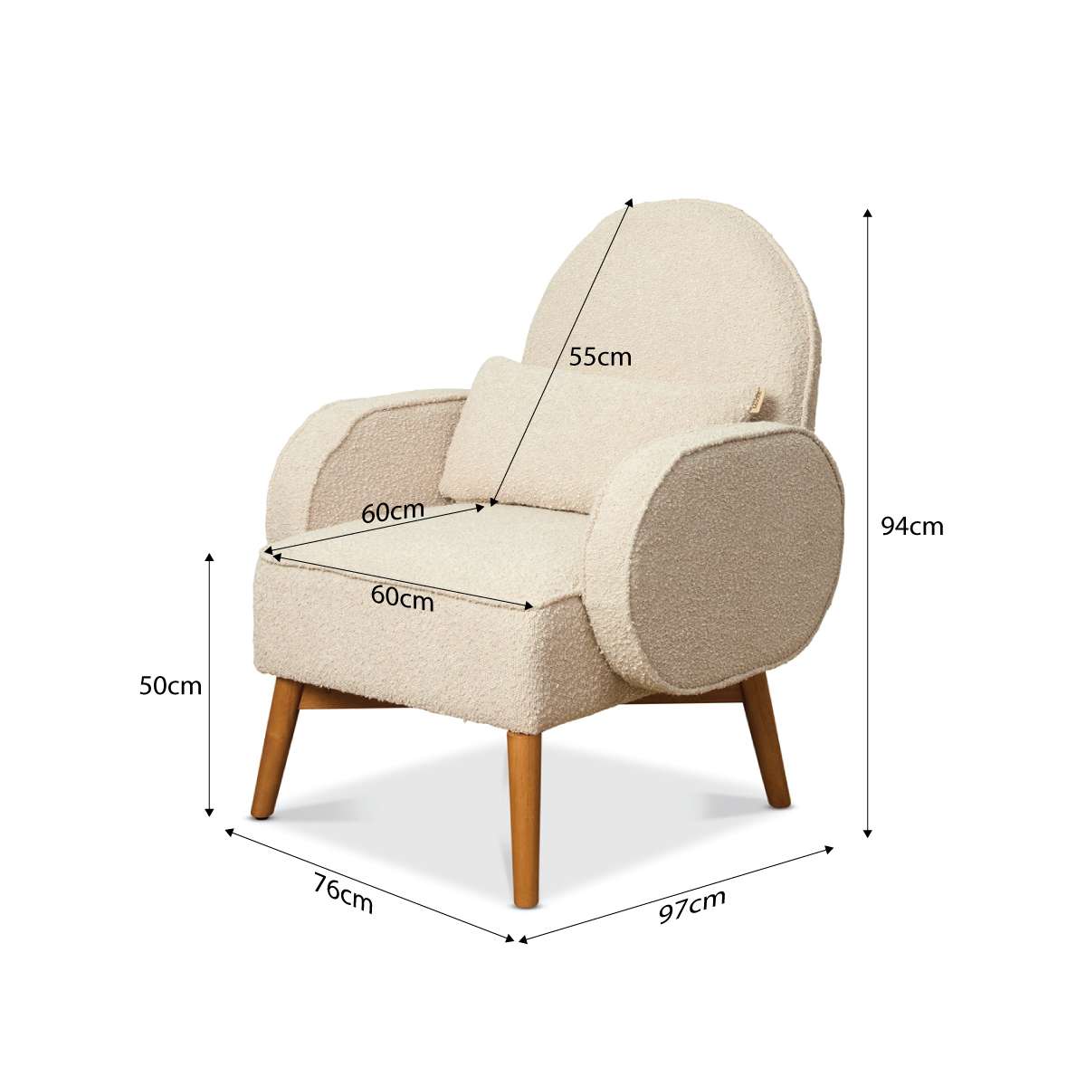 Buddy 2-in-1 Rocking Chair - Latte