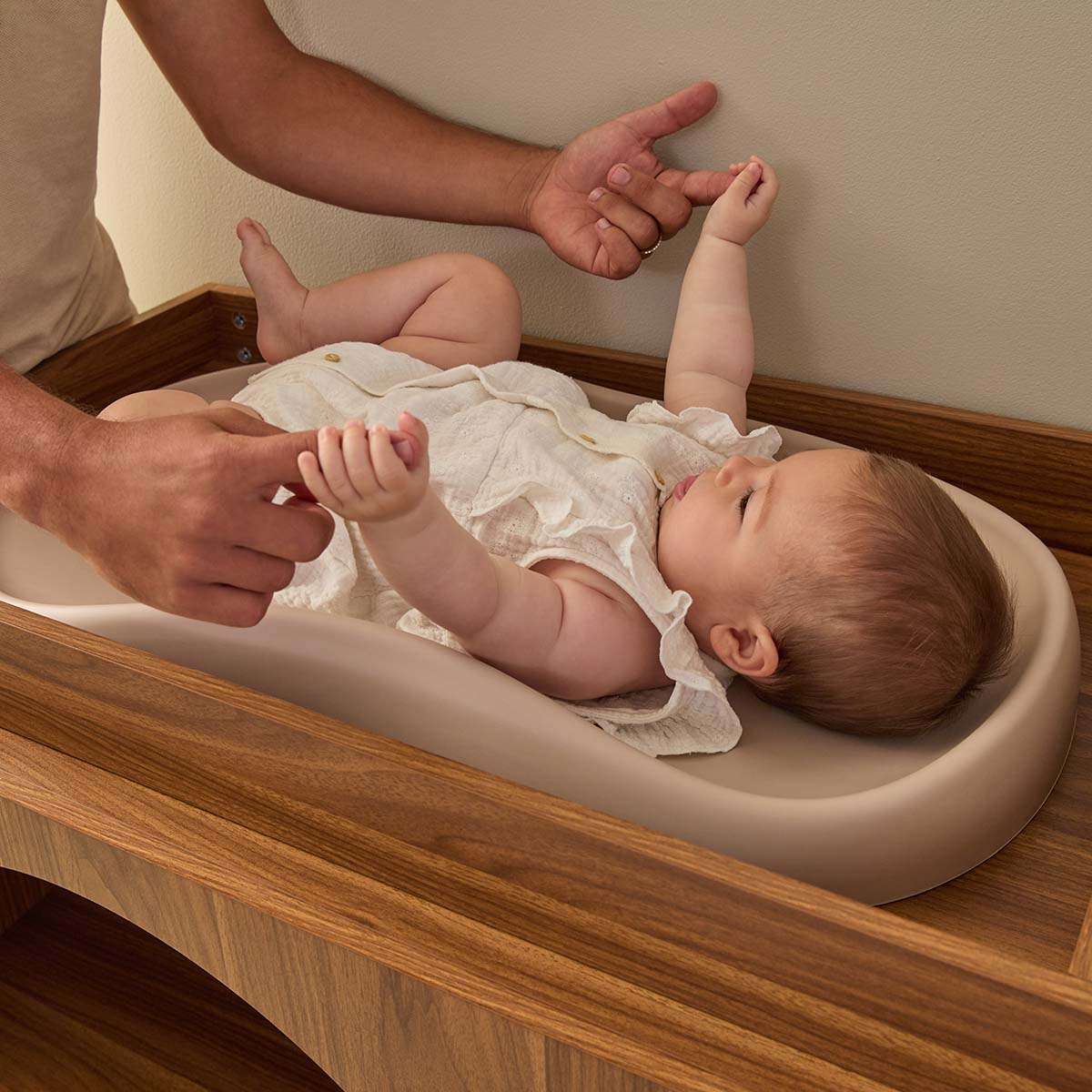 Mocka Baby Wipe Clean Change Pad - Beige