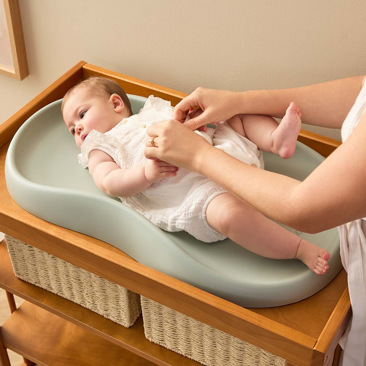 Mocka Baby Wipe Clean Change Pad - Green