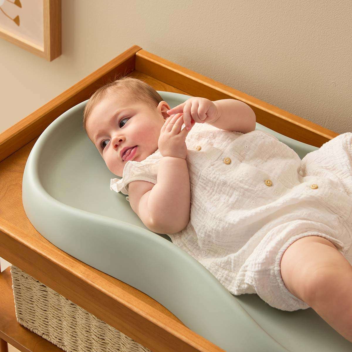 Mocka Baby Wipe Clean Change Pad - Green