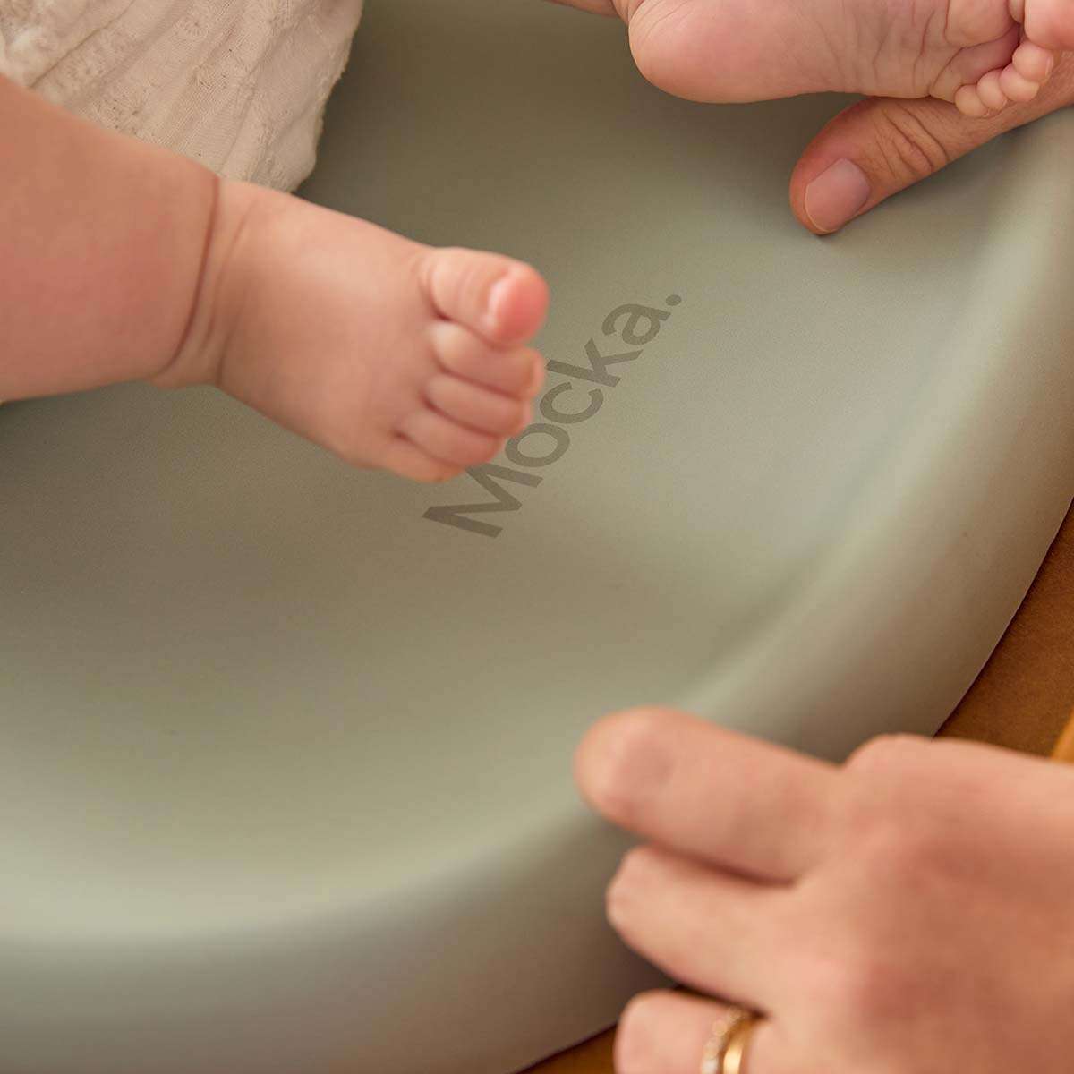 Mocka Baby Wipe Clean Change Pad - Green