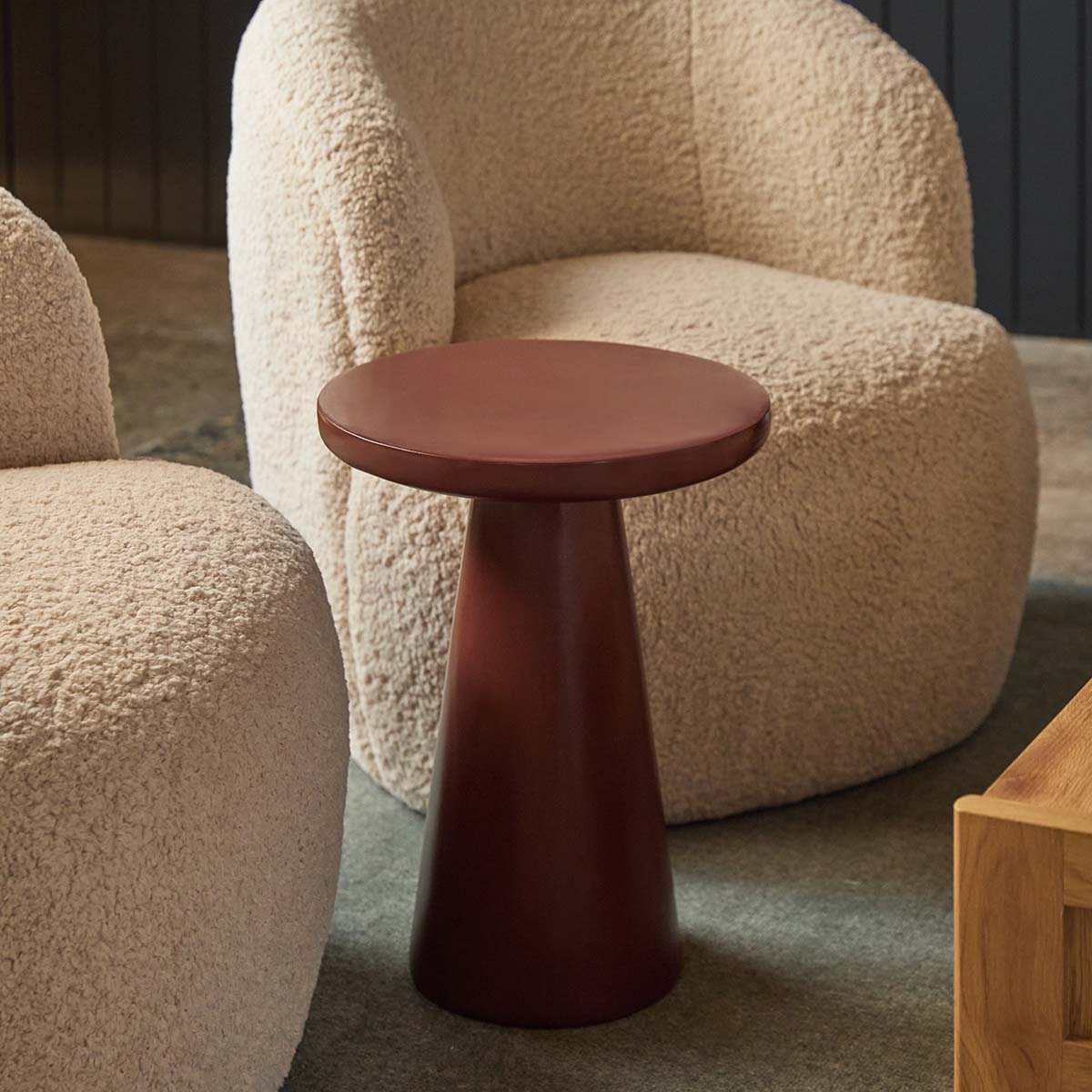 Leandro Side Table - Chocolate Gloss