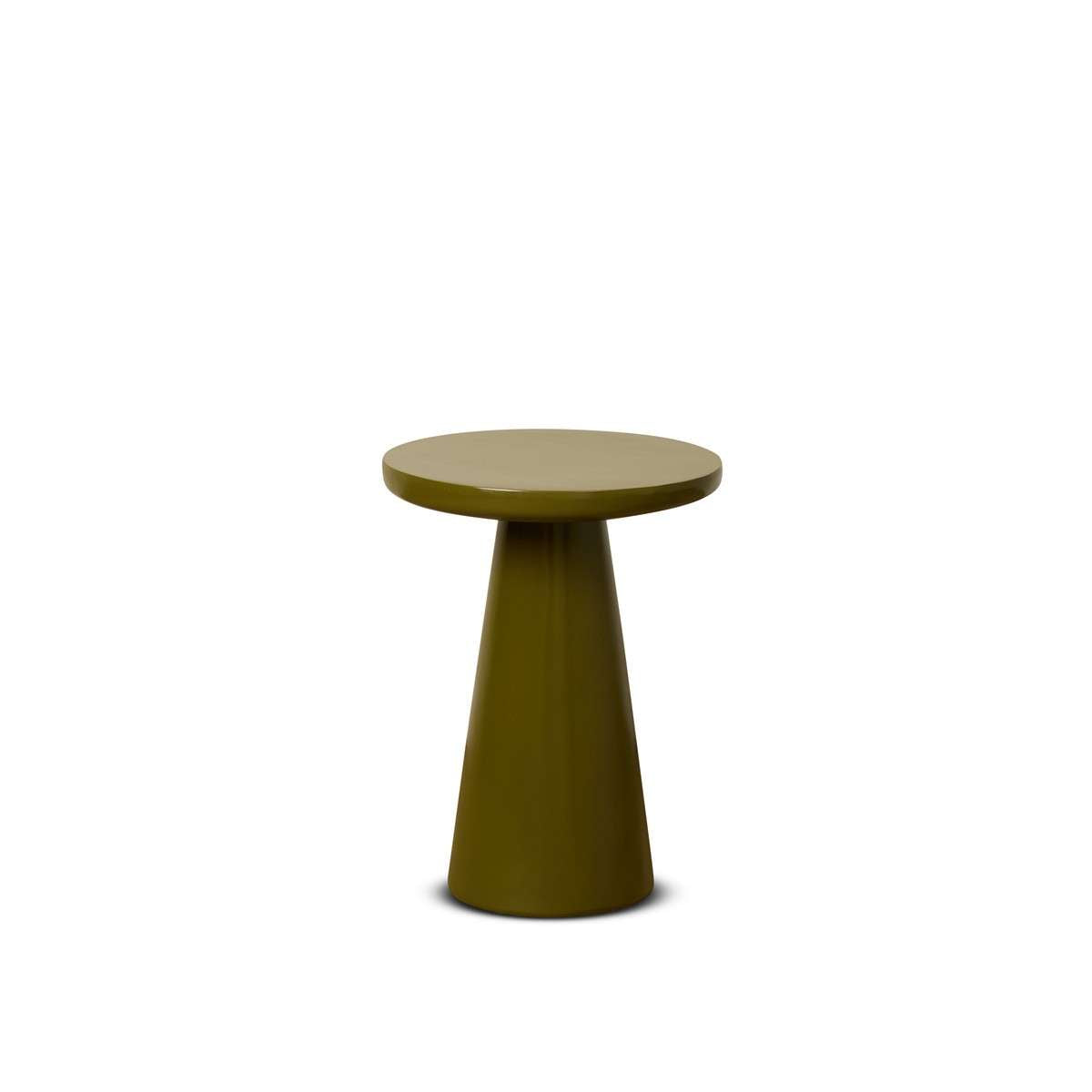 Leandro Side Table - Olive Gloss