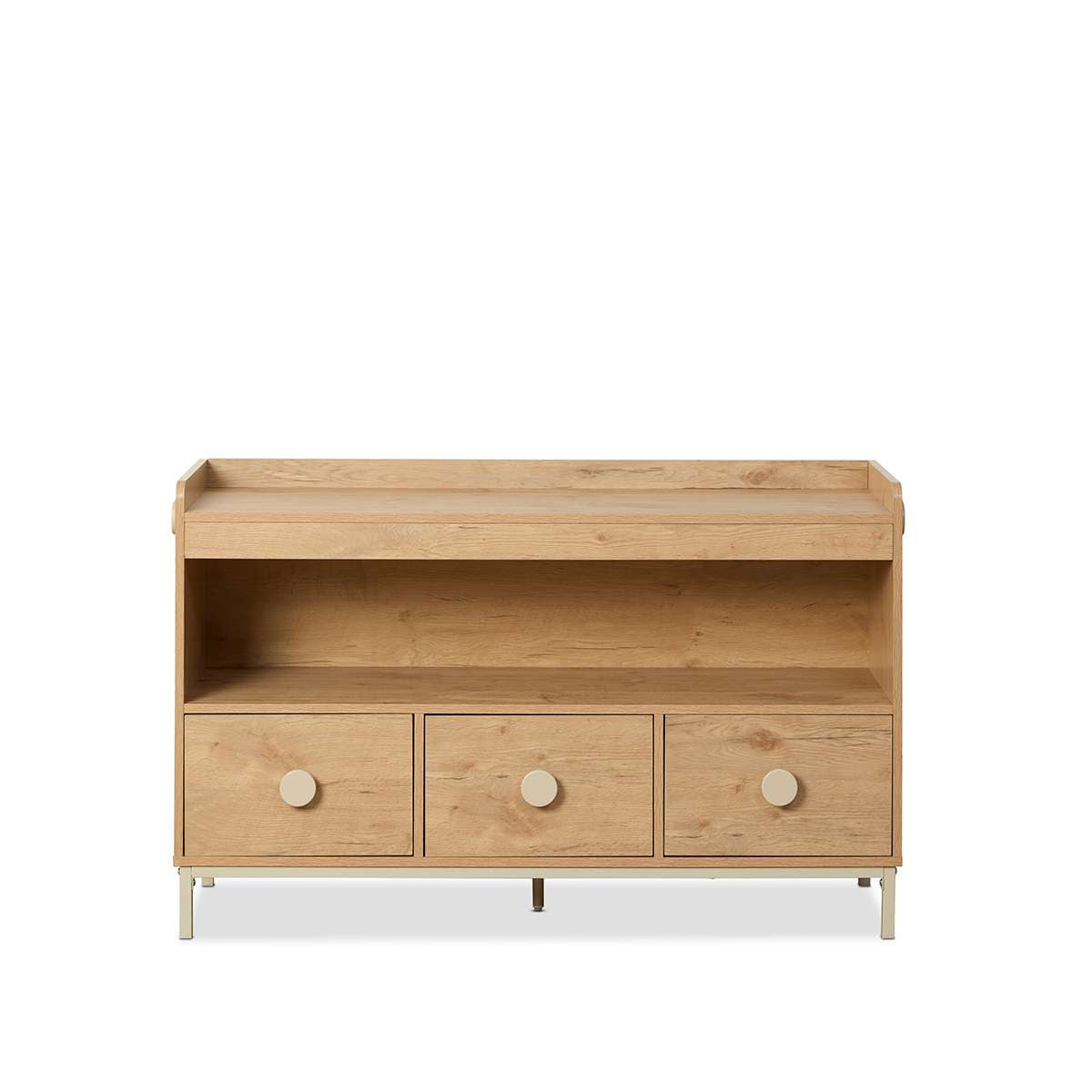 Spotty Book Storage with Toy Drawer Organiser - Cream