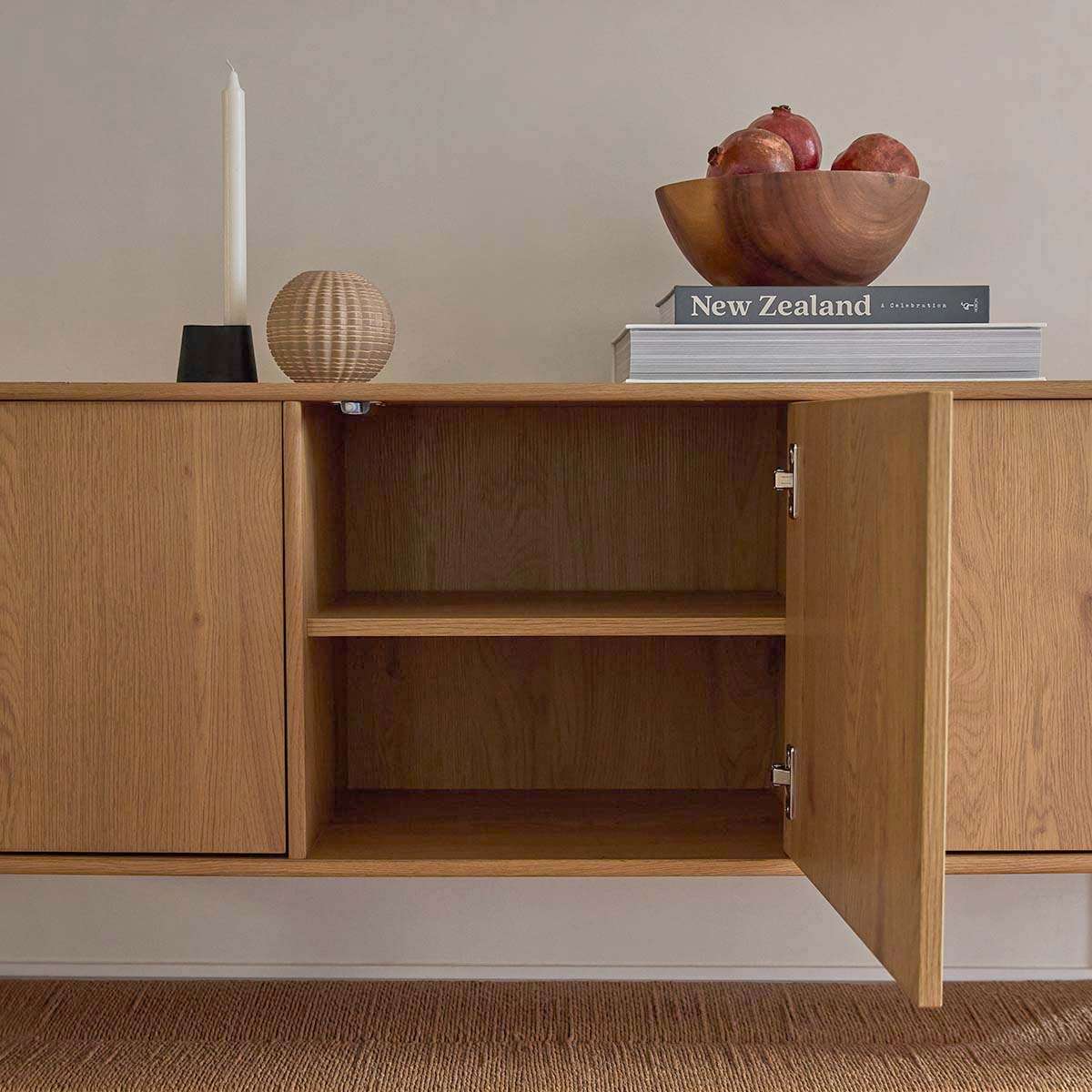 Madeira Storage Console Table - Natural