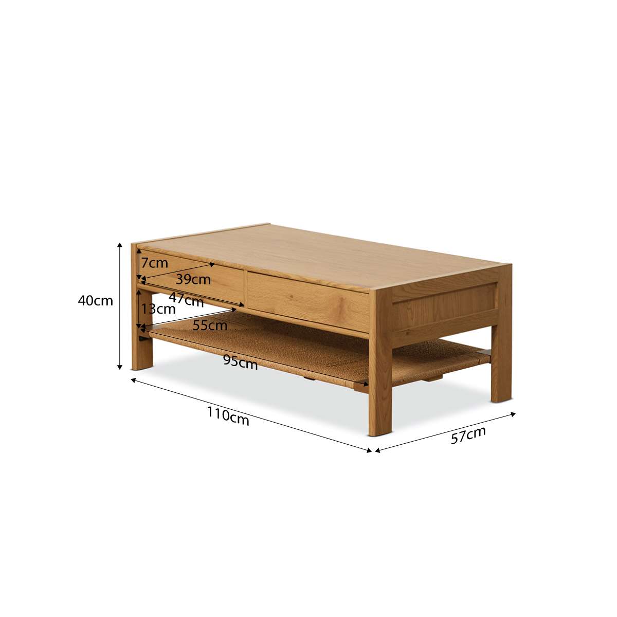 Madeira Coffee Table - Natural