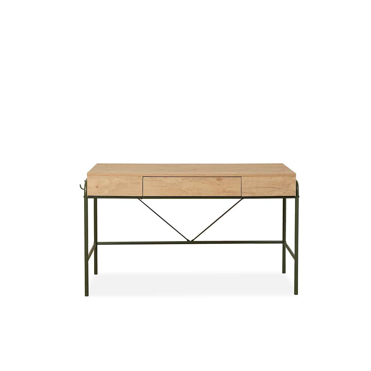 Grover Desk with Hooks - Khaki/Natural