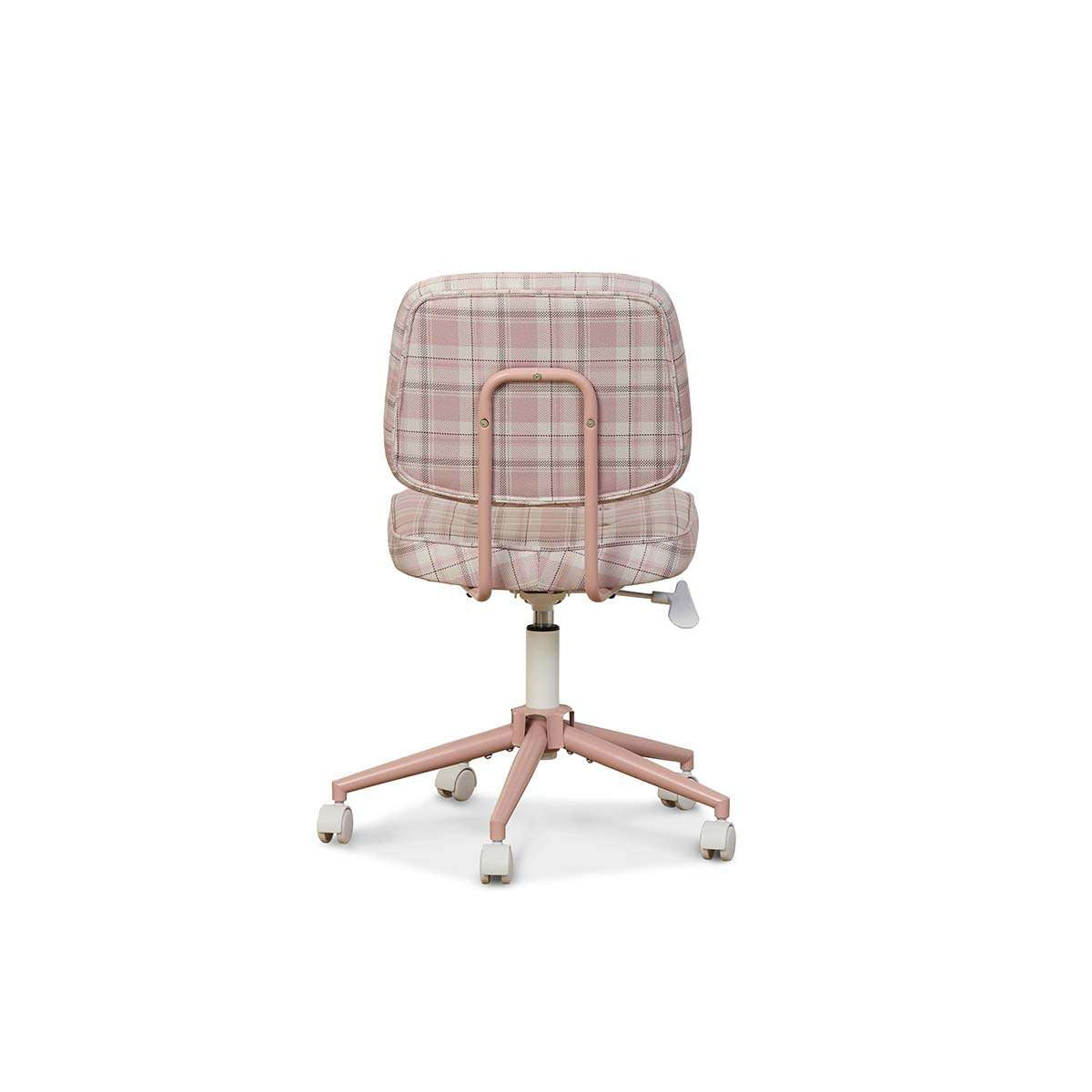 Milly Desk Chair - Pink Plaid