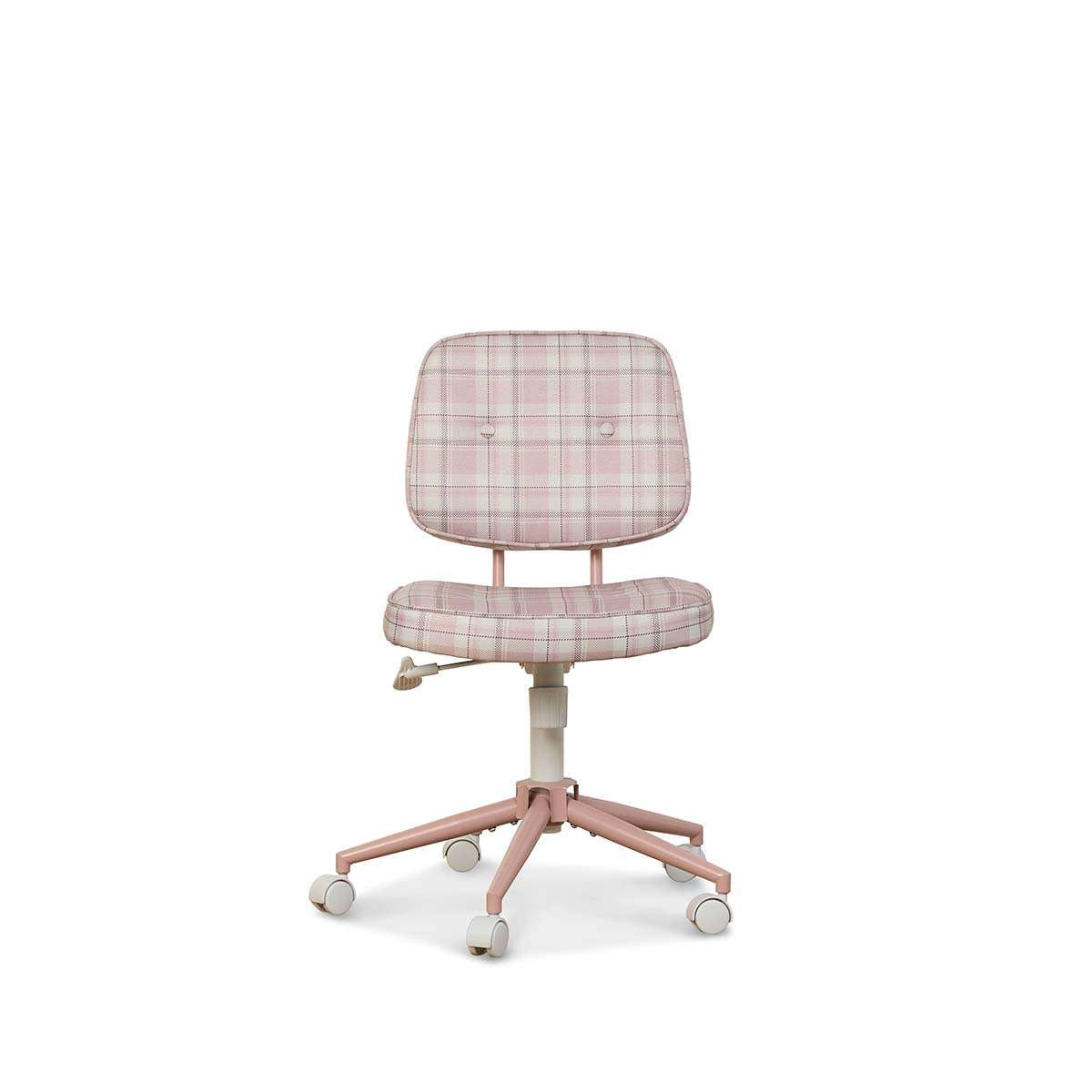 Milly Desk Chair - Pink Plaid