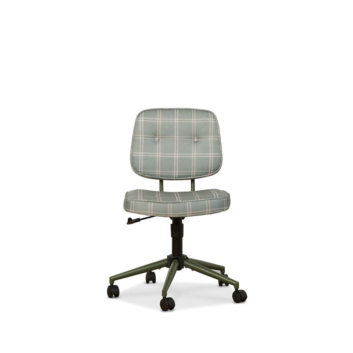 Morty Desk Chair - Khaki Plaid