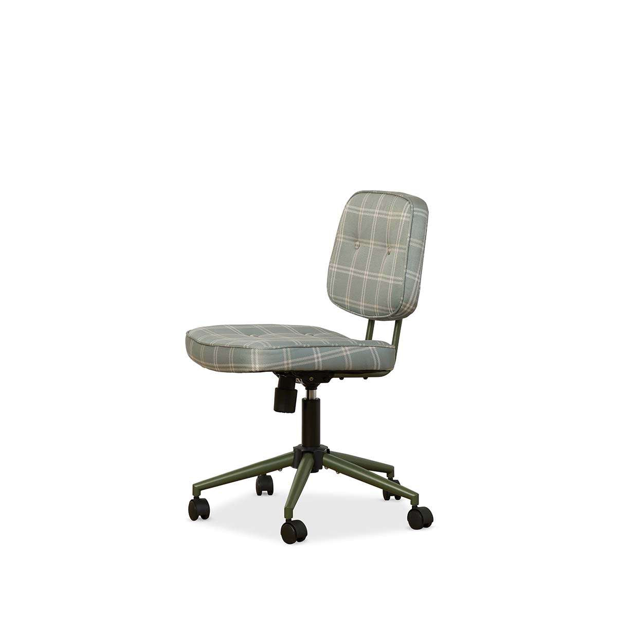 Morty Desk Chair - Khaki Plaid