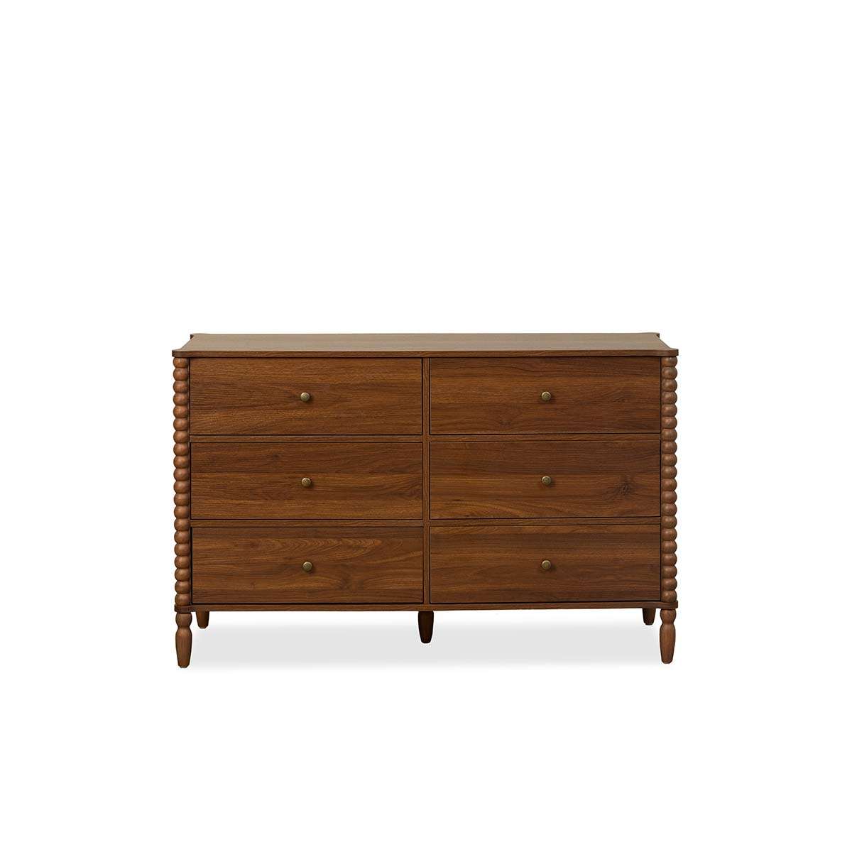 Betti Bobbin Six Drawer - Walnut