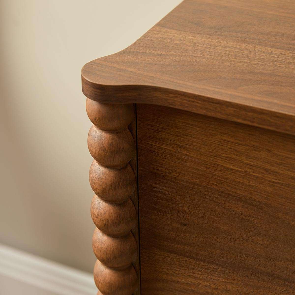 Betti Bobbin Six Drawer - Walnut