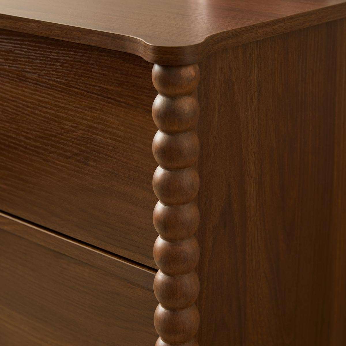 Betti Bobbin Six Drawer - Walnut