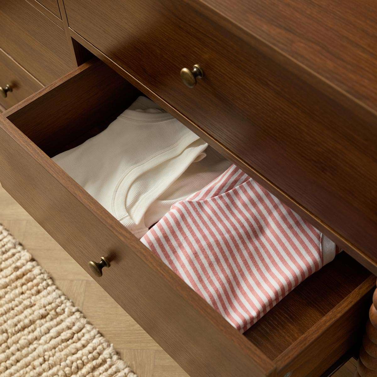 Betti Bobbin Six Drawer - Walnut
