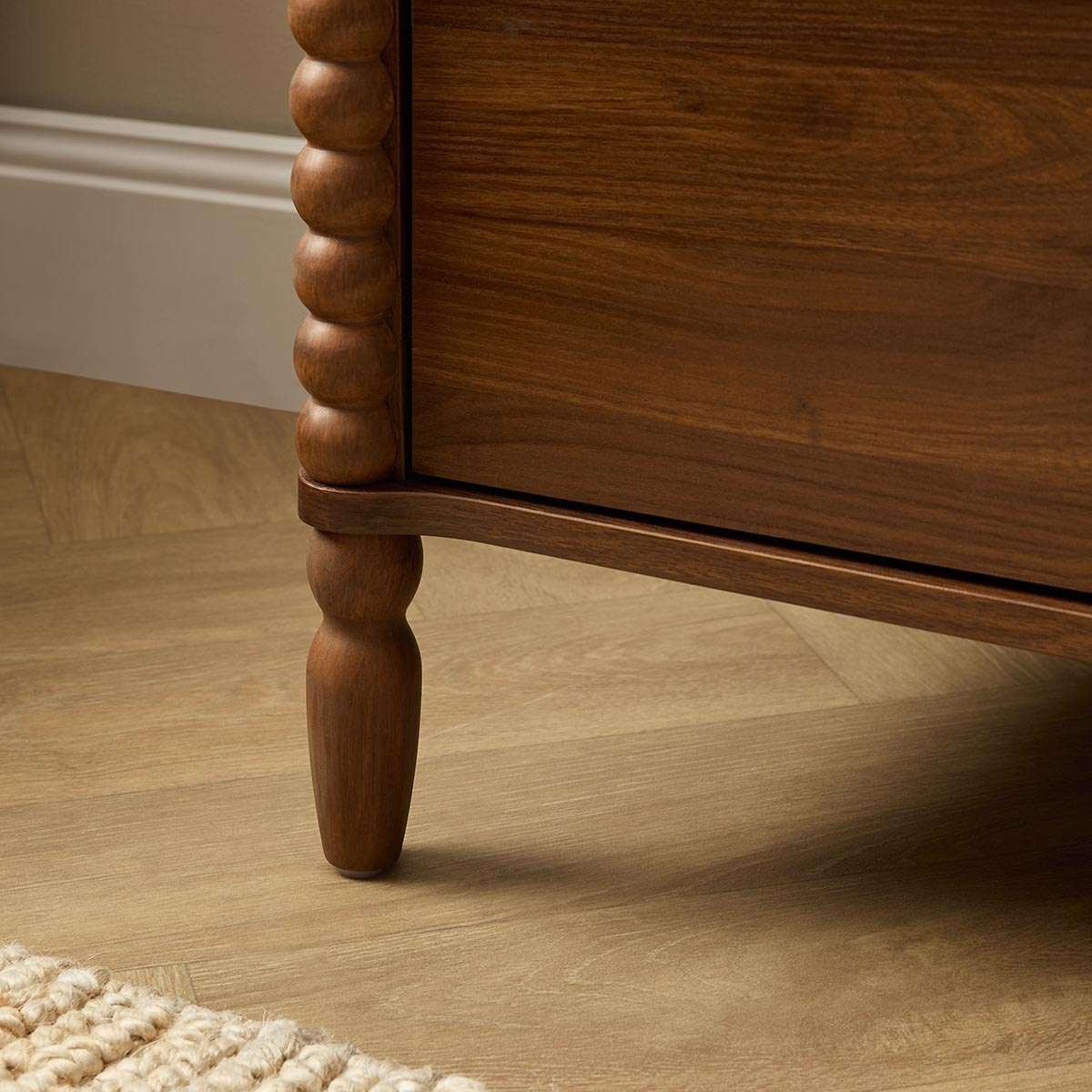 Betti Bobbin Six Drawer - Walnut