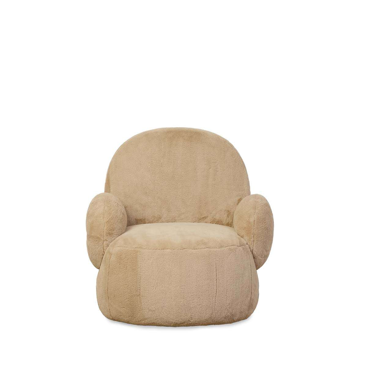 Teddy Bear Swivel Chair - Cream