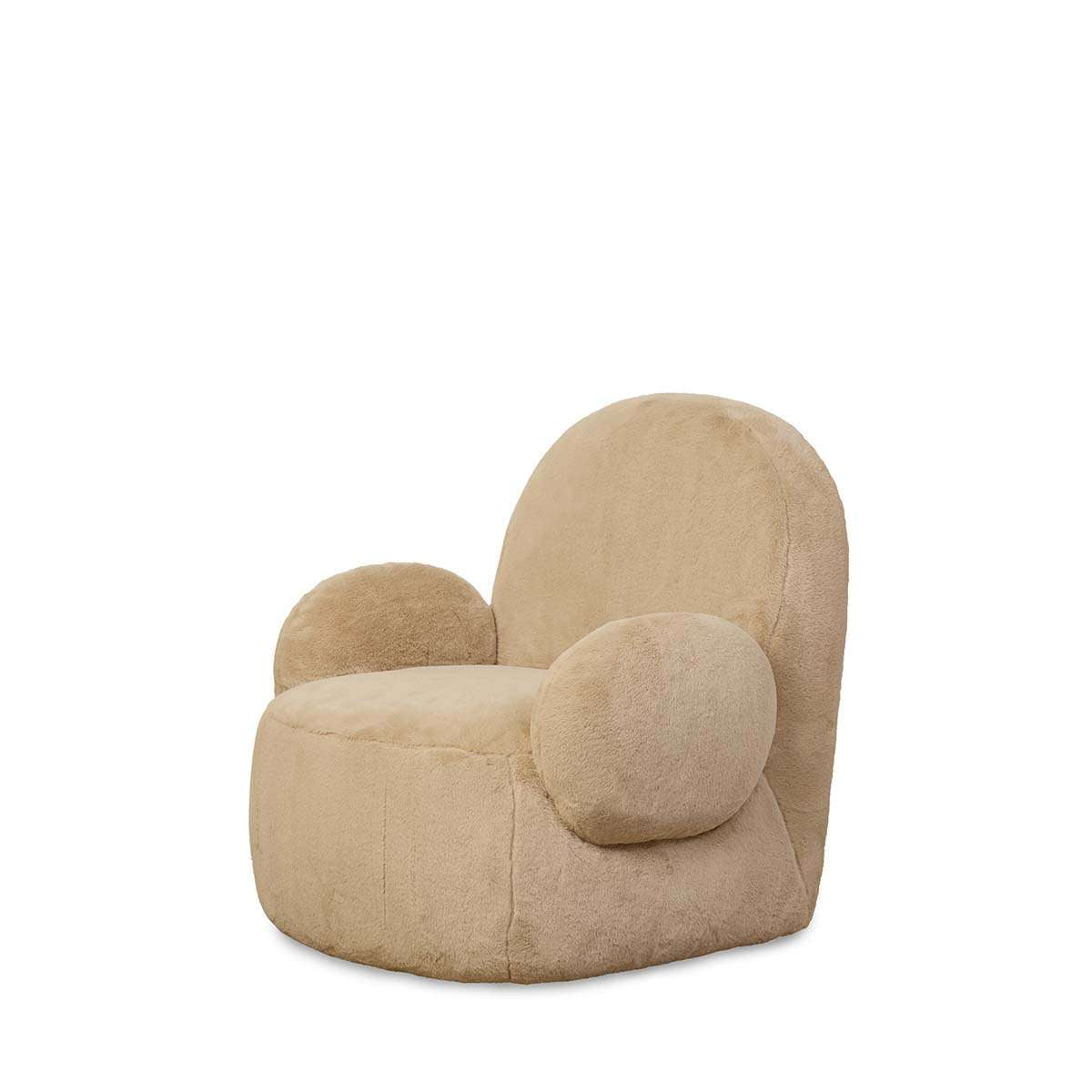 Teddy Bear Swivel Chair - Cream